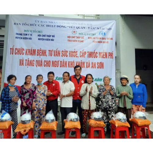 Hội Chữ thập đỏ huyện Kiên Hải thực hiện tốt công tác Hội và phong trào Chữ thập đỏ, giữa nhiệm kỳ 2022-2027, đạt 9,7 tỷ đồng